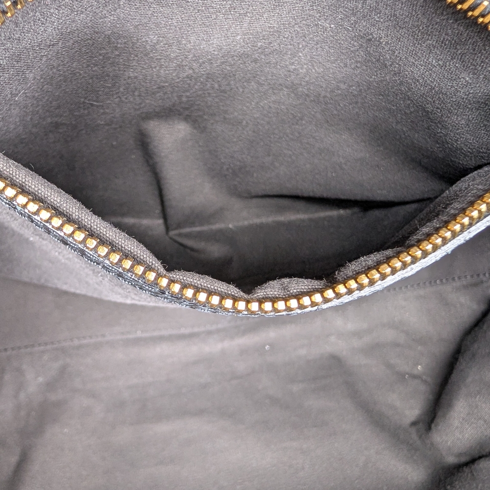 Marc Jacobs Stam Stardust Snake Print Black Leather Satchel Bag Gold Stud Detail - Picture 13 of 15